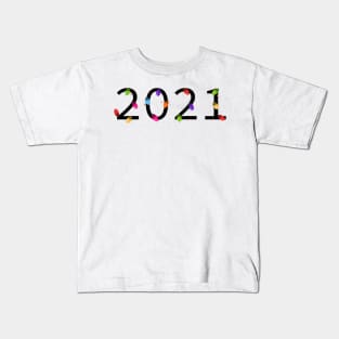 2021 text light bulb Kids T-Shirt